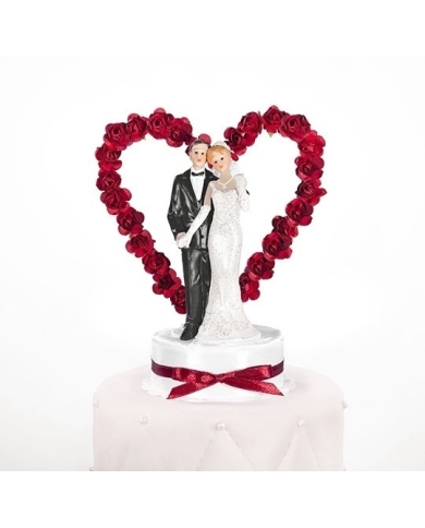 Personnage A Gateau Coeur De Rose Rouge